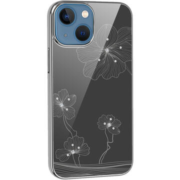 Husa Devia Husa Crystal Flora iPhone 13 Pro Max Silver (cristale)