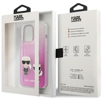 Husa Karl Lagerfeld Husa Karl &amp; Choupette iPhone 13 Pro Max Roz