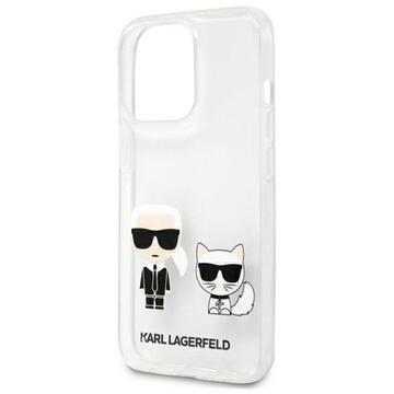 Husa Karl Lagerfeld Husa Karl &amp; Choupette iPhone 13 Pro Max Transparent