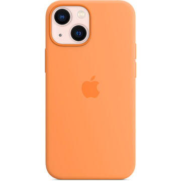 Husa Apple Original Silicon iPhone 13 Mini, MagSafe, Marigold