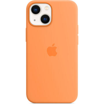 Husa Apple Original Silicon iPhone 13 Mini, MagSafe, Marigold