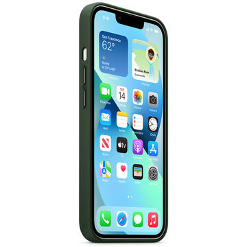 Husa Apple Husa Original Leather iPhone 13 Mini, MagSafe, Sequoia Green