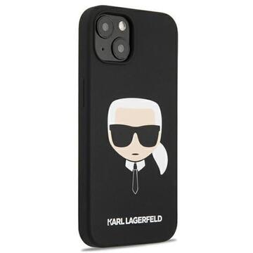 Husa Karl Lagerfeld Husa Silicon Karl's Head iPhone 13 Mini Negru