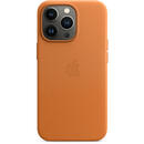 Husa Apple Husa Original Leather iPhone 13 Pro, MagSafe, Golden Brown