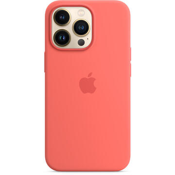 Husa Apple Original Silicon iPhone 13 Pro, MagSafe, Pink Pomelo
