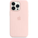 Husa Apple Husa Original Silicon iPhone 13 Pro, MagSafe, Chalk Pink
