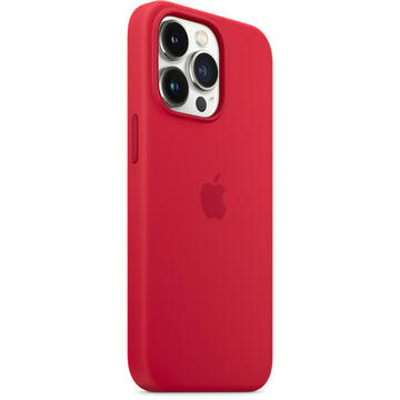 Husa Apple Original Silicon iPhone 13 Pro, MagSafe, Red