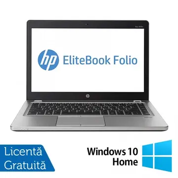 Laptop Refurbished Laptop HP EliteBook Folio 9470M, Intel Core i5-3437U 1.90GHz, 4GB DDR3, 120GB SSD, 14 Inch, Webcam + Windows 10 Home