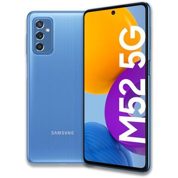 Smartphone Samsung Galaxy M52 128GB 6GB RAM 5G Dual SIM Light Blue