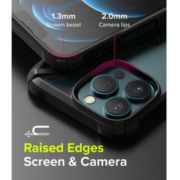 Husa Husa Ringke FUSION X iPhone 13 Pro Max Transparent/Negru
