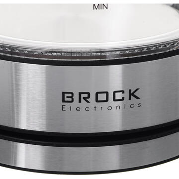 Fierbator BROCK WK 2102 BK electric kettle 1.7 L 2200 W Silver, Black
