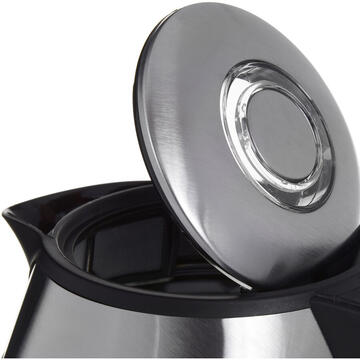 Fierbator BROCK WK 2103 electric kettle 1.7 L 2200 W Silver, Black