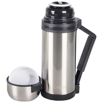 Thermos with handle and belt MAESTRO MR-1632-150 (1,5L) silver and black