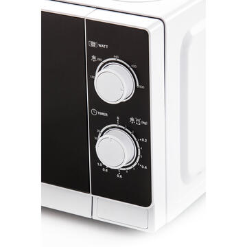 Cuptor cu microunde Sharp Home Appliances R-200WW Countertop Solo microwave 20 L 800 W Black,White