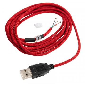 Cablu pentru Mouse CeeSA Paracord 2,2m universal - rot