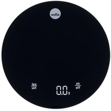 Cantar de bucatarie Wilfa WSS-2 Black Countertop Round Electronic kitchen scale