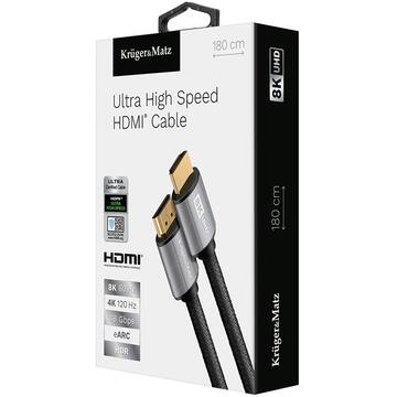 Kruger Matz CABLU HDMI - HDMI 8K V 2.1 1.8M KRUGER&MATZ