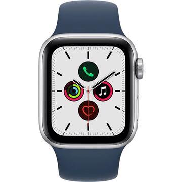 Smartwatch Apple Watch Original SE (V2) GPS 40mm Silver Aluminium Case Abyss Blue Sport Band