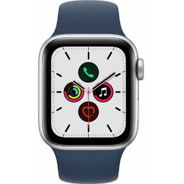 Smartwatch Apple Watch Original SE (V2) GPS 44mm Silver Aluminium Case Abyss Blue Sport Band