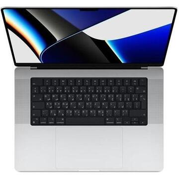Notebook MK1E3RO/A MacBook Pro 16 16.2" Apple M1 Pro Deca Core 16GB 512GB SSD Apple M1 Pro 16 core Graphics MacOS Monterey Silver
