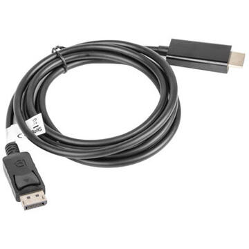 LANBERG CABLE DISPLAYPORT (M) -> HDMI 1.8M BLACK CA-DPHD-10CC-0018-BK