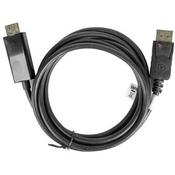 LANBERG CABLE DISPLAYPORT (M) -> HDMI 1M BLACK CA-DPHD-10CC-0010-BK