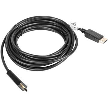 Lanberg CA-DPHD-10CC-0050-BK video cable adapter 5 m DisplayPort HDMI Black