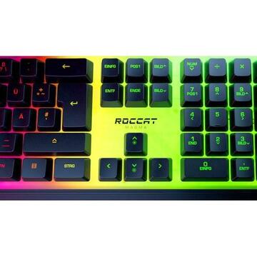 Tastatura Roccat Magma keyboard USB QWERTY US English Black