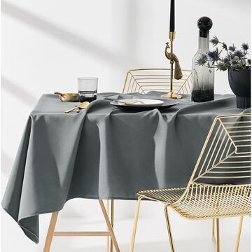 Room99 AURA Tablecloth 140x200 cm Rectangle Dark Grey
