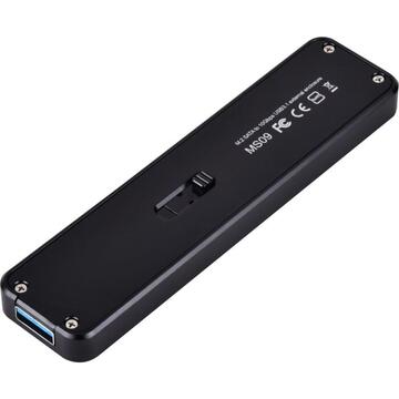Silverstone Technology SST-MS09B USB 3.1 - M.2 SATA SSD to USB 3.1 Gen 2