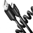 AXAGON Twister, USB / USB-C, QC3.0, 3A, 60cm, negru