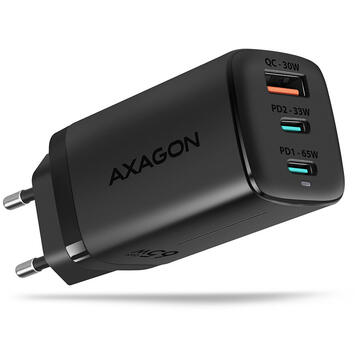 Incarcator de retea AXAGON ACU-DPQ65 1x USB 2x USB Type-C 4.4 A Black