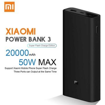 Baterie externa Xiaomi Mi 50W Power Bank 3 20000mAh GL