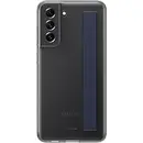 Husa Samsung S21 FE  Clear Strap Cover Dark Gray