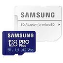 Card memorie Samsung MB-MD128KA/EU 128GB PRO+ mSD +Adapter