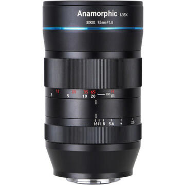 Obiectiv foto DSLR Obiectiv Sirui 75mm F/1.8 Anamorphic 1.33x pentru Nikon Z-Mount