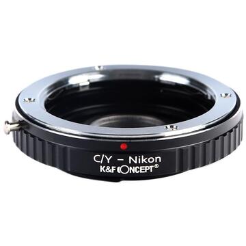 K&F Concept C/Y-Nikon adaptor montura cu sticla optica de la Contax Yashica la Nikon