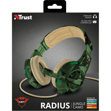 Casti Trust GXT 310C Radius Headset - Jungle