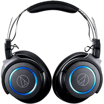 AUDIO-TECHNICA Audio Technica ATH-G1WL Gaming Headset, Over-Ear, Wireless, Microphone, Black/Blue