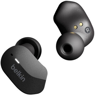 Belkin AUC001btBK True Earbuds, Wireless, Black