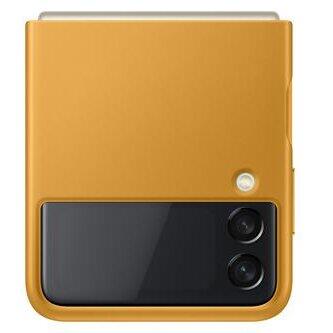 Husa Samsung Galaxy Z Flip F111 Leather Cover Mustard EF-VF711LYEGWW