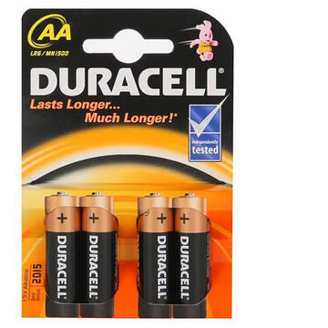 DURACELL Baterie  Basic AA LR06 4buc