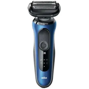 Aparat de barbierit Braun Series 6 60-B1200s  Wet&Dry Negru / Albastru