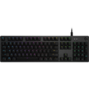 Tastatura Logitech G512 Carbon GX Red Linear Switch, RGB LED, USB, Layout US, Black