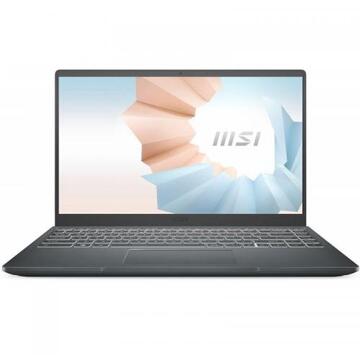 Notebook MSI Modern 14 B11MOU 14" Intel Core i5-1155G7 8GB 512GB SSD Intel Iris Xe Graphics No OS Carbon Gray