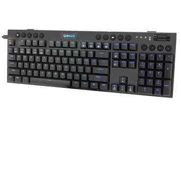 Tastatura Redragon Gaming Mecanica Bluetooth Cu fir Si Wireless Horus Negru Iluminare RGB