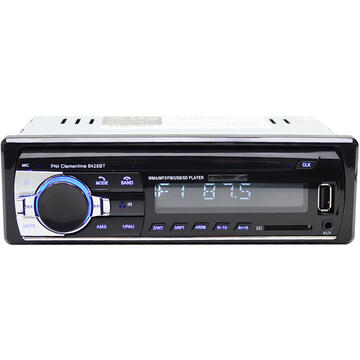Sistem auto Radio MP3 player auto PNI Clementine 8428BT 4x45w 1 DIN cu SD, USB, AUX, RCA si Bluetooth