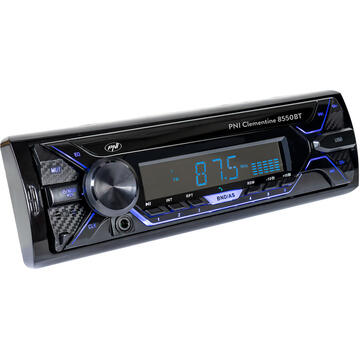 Sistem auto Radio MP3 player auto PNI Clementine 8550BT, fata detasabila, 4x45w, 12V, 1 DIN, cu SD, USB, AUX, RCA