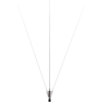 Antena CB LEMM TURBOSTAR SILVER AT-3001-S, 200 cm, cu cablu RG58 4 m si mufa PL259-GR, 26,5 - 28 MHz, rabatabila, fabricata in Italia