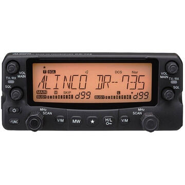 Statie radio Statie radio VHF/UHF PNI Alinco DR-735E dual band 136-174MHz, 400-480MHz, DCS, CTCSS, Scan, Squalch, DTMF, Putere reglabila, 12V